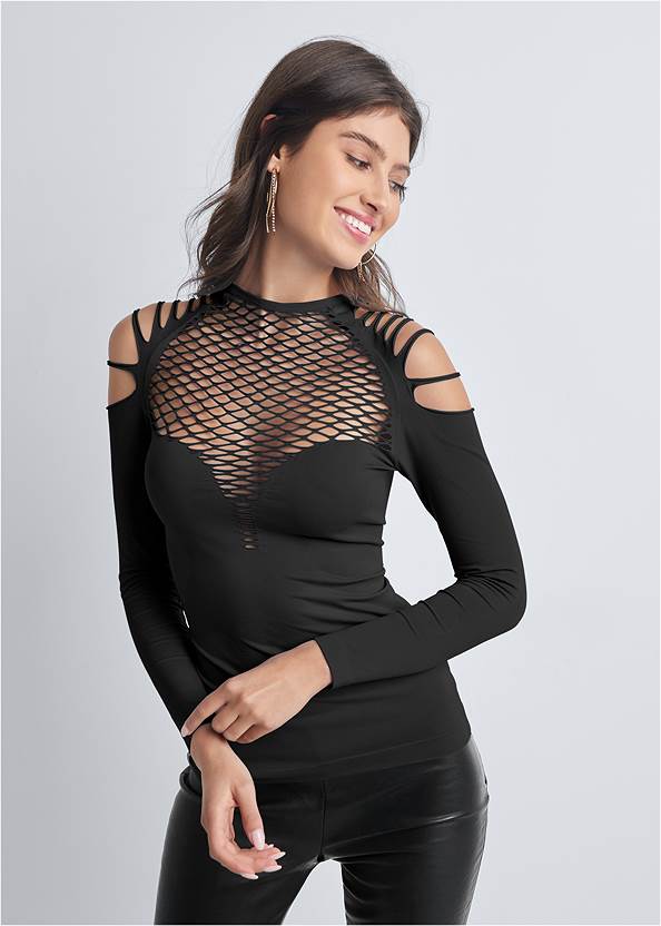 Cropped front view Strappy Seamless Top