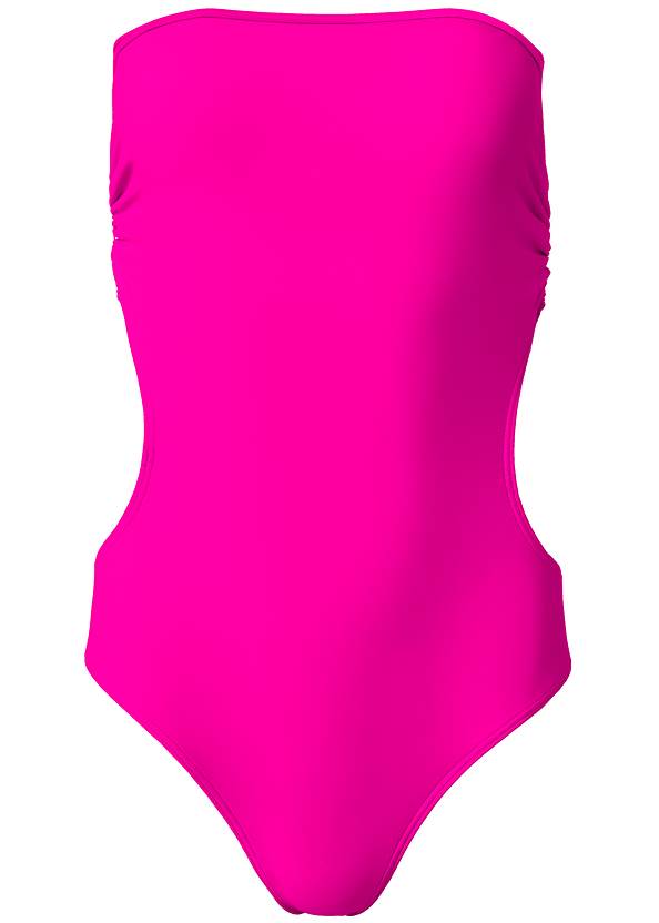 Capri Strap Back Monokini Swimsuit in Electric Pink | VENUS