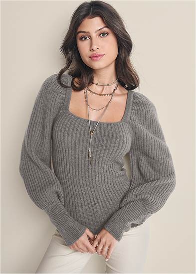 Square Neck Sweater