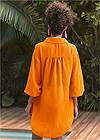 Back View Long Sleeve Tunic Cover-Up