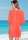 Back View Deep V Beach Cover-Up