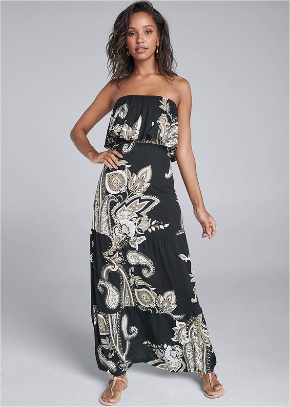 Alternate View Paisely Maxi Dress
