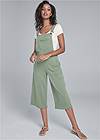 Full front view Lounge Culotte Overalls