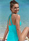 Front View Smoothing V-Back Tankini Top