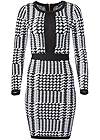 Ghost with background  view Houndstooth Bandage Dress