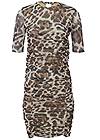 Ghost with background  view Leopard Mesh Bodycon Dress