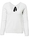 Ghost with background  view Bow Detail Open Back Sweater