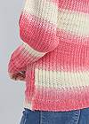 Detail back view Ombre Striped Sweater