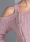 Detail front view Side Button Sweater