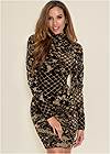 Front View Bodycon Sweater Dress