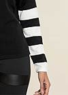 Alternate View Stripe Sleeve Sweater