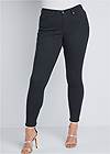 Alternate View Mid Rise Color Skinny Jeans