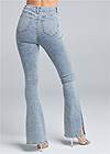 Back View Rhinestone Bootcut Jeans