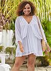 Front View Mesh Cover-Up Dress