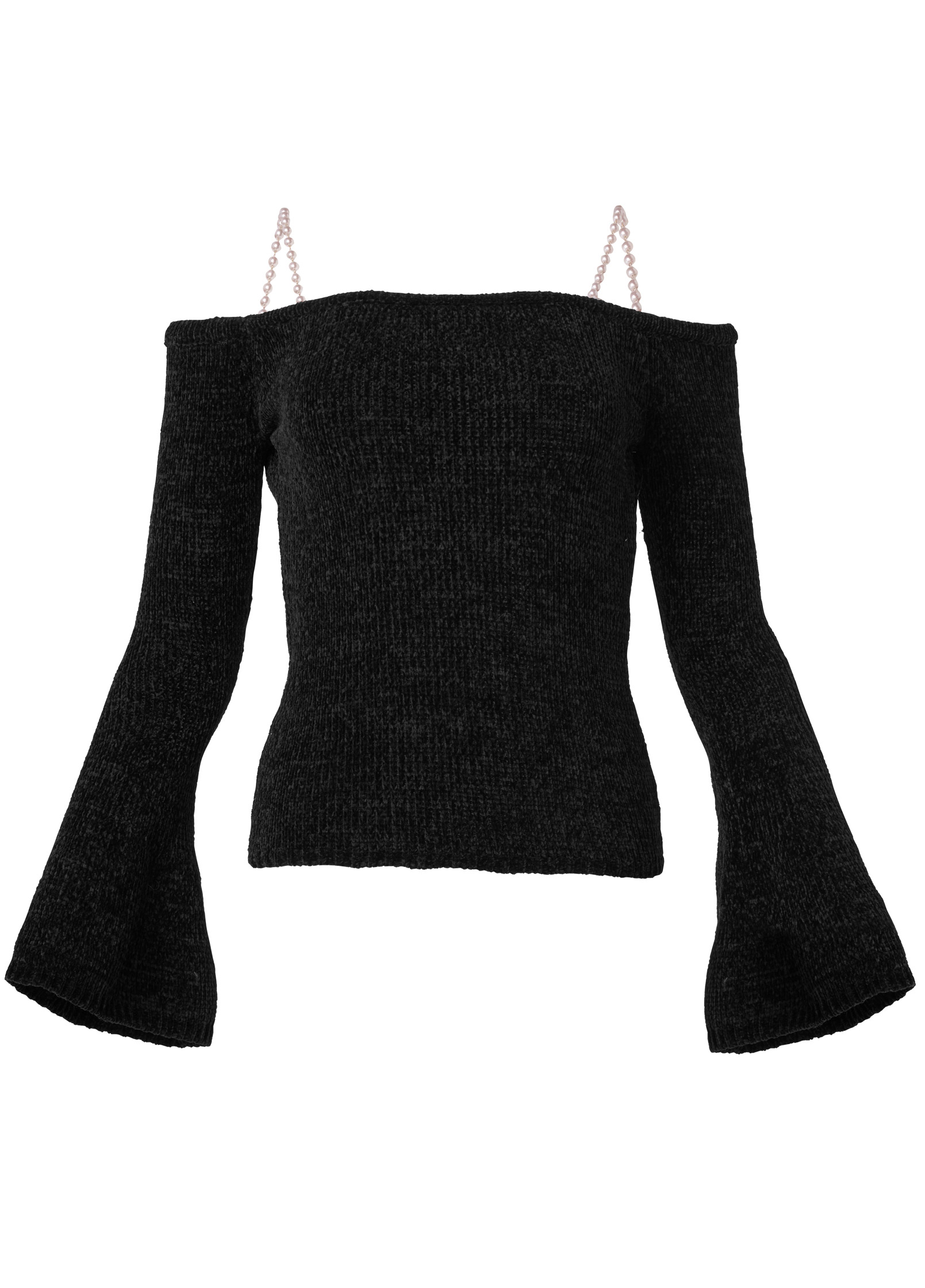 Off shoulder 2025 sweater with straps