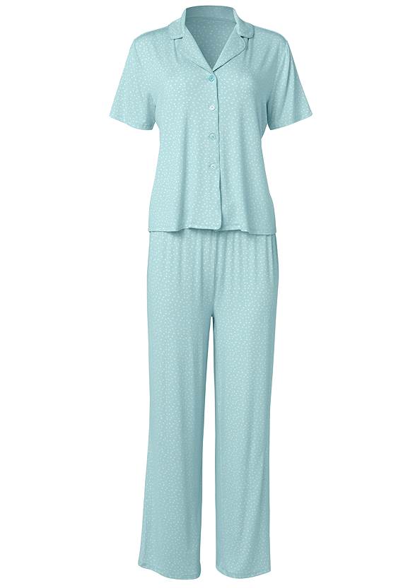 Alternate View Notch Collar Pajama Set