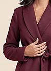 Alternate View Belted Faux-Wool Coat