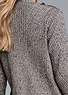 Detail back view Devka Marled Cozy Duster