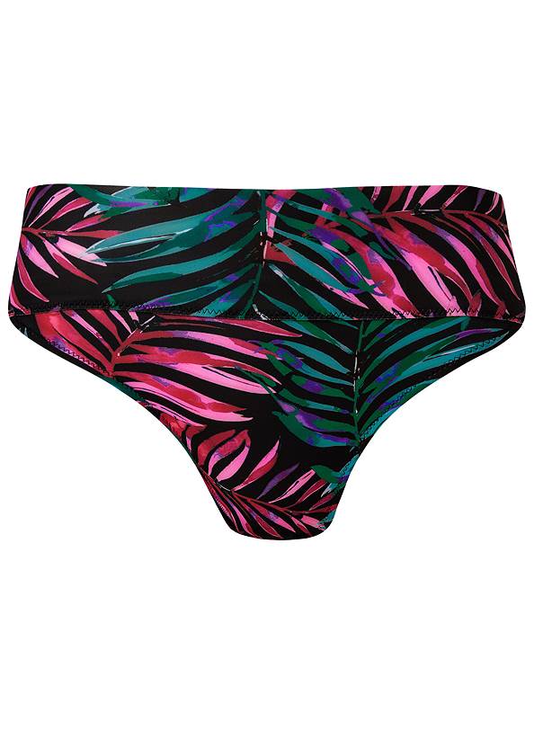 Scuba Knit High-Leg Bottom Bikini - Twilight Tropics | VENUS