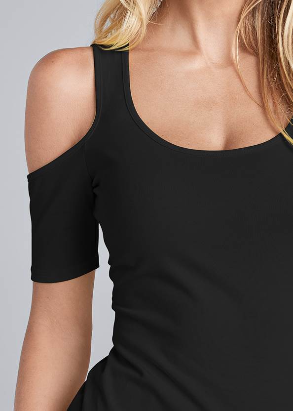 Alternate View Long And Lean Cold-Shoulder Top