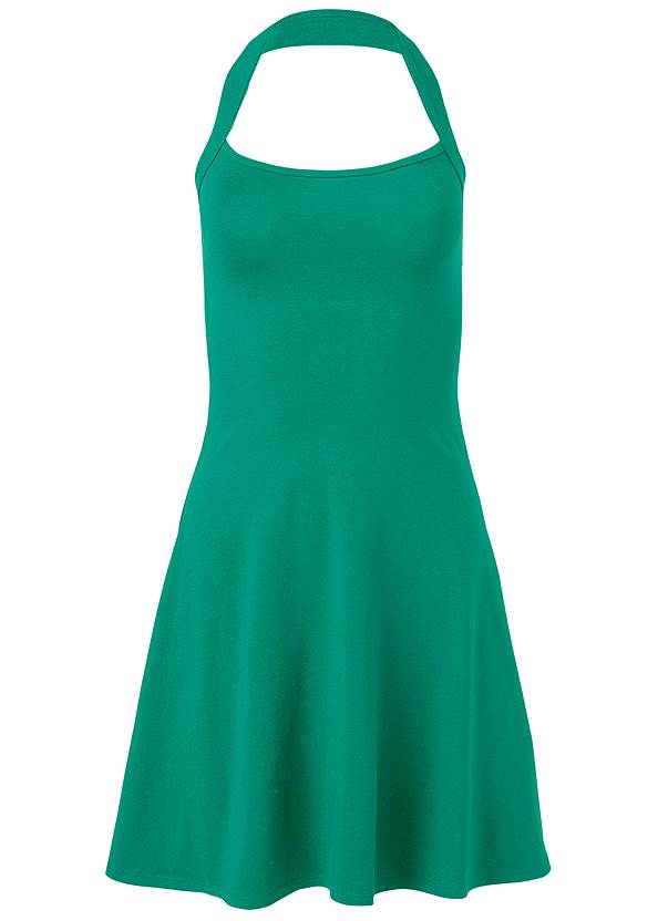 Halter Neck Dress - Green | VENUS