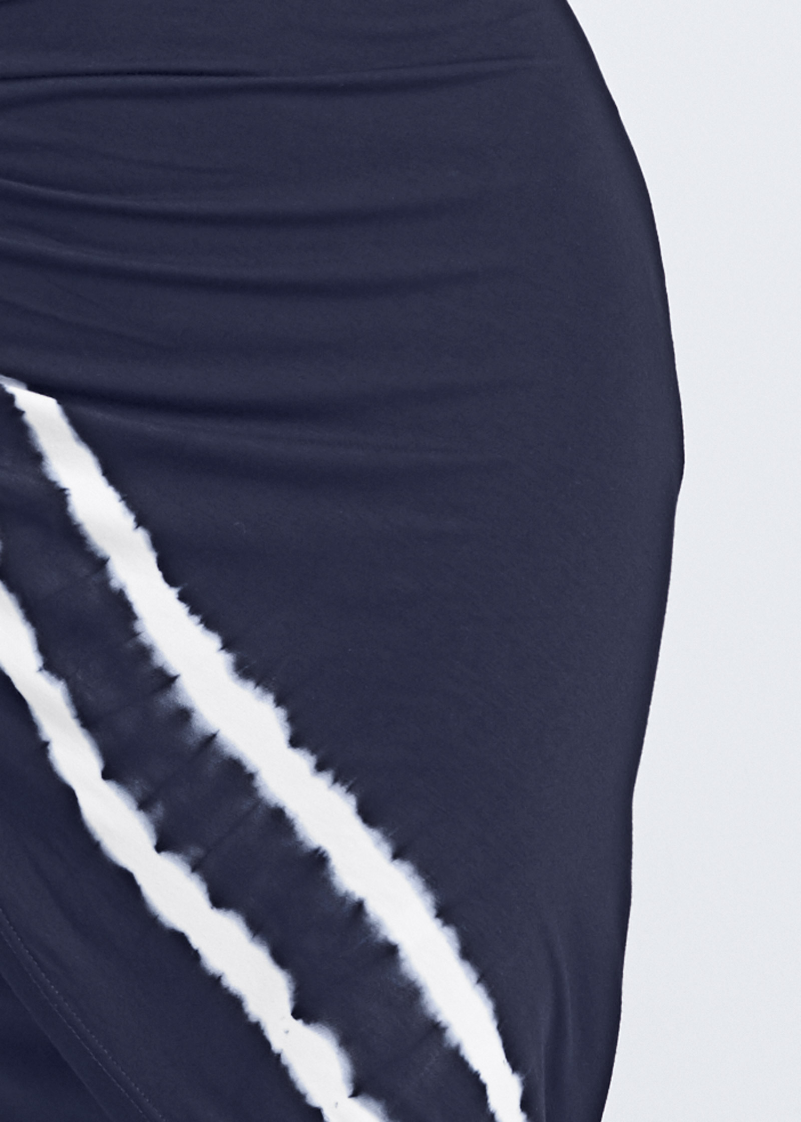 Tie Dye High-Low Dress in Navy & White | VENUS