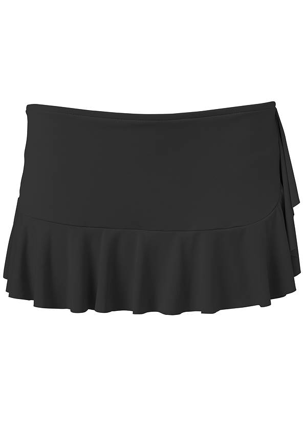Ghost with background  view Ruffle Swim Skirt