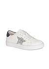 Front View Lace-Up Star Sneakers