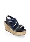 Shoe series 40° view Studded Espadrille Wedges