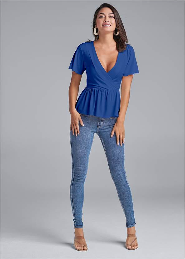 Alternate View Casual Wrap Top