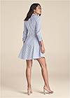 Back View Collared Shirt Dress