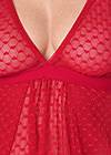 Detail front view Heart Mesh Babydoll