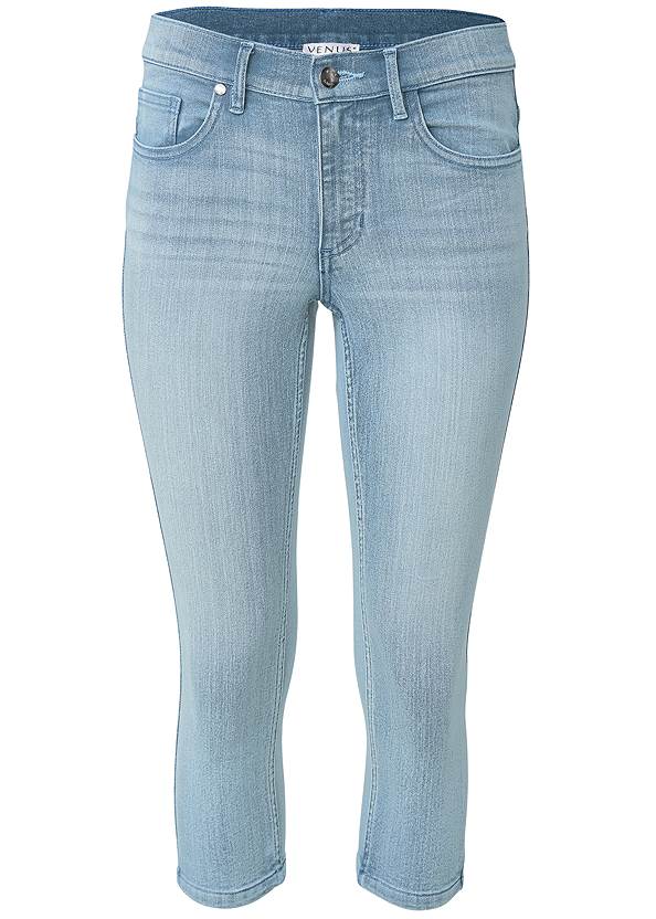 Alternate View Color Capri Jeans