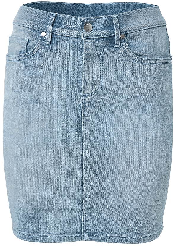 Light Wash Color Mini Jean Skirt | VENUS