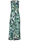 Ghost with background  view Tropical Print Maxi Dress