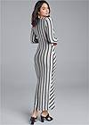 Full back view Knot Front Maxi Dress