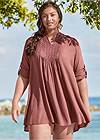 Front View Sheer Tunic Cover-Up
