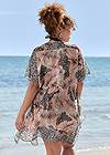 Back View Front Tie Kimono Cover-Up