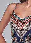 Detail front view Printed Handkerchief Dress