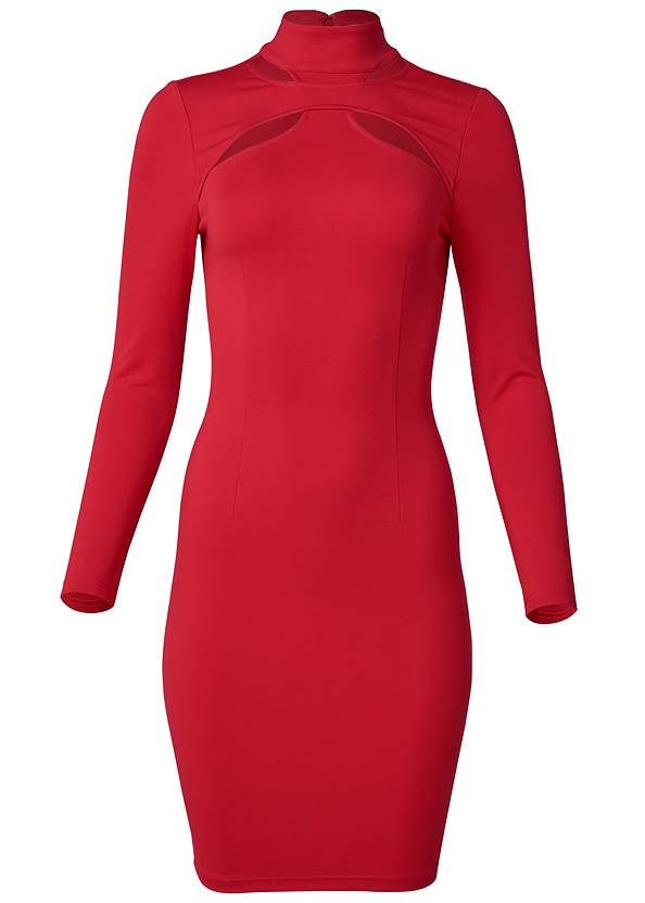 Ghost with background  view Cutout Bodycon Dress