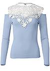 Ghost with background  view Lace Detail Top