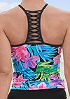 Detail back view Strappy Back Tankini Top