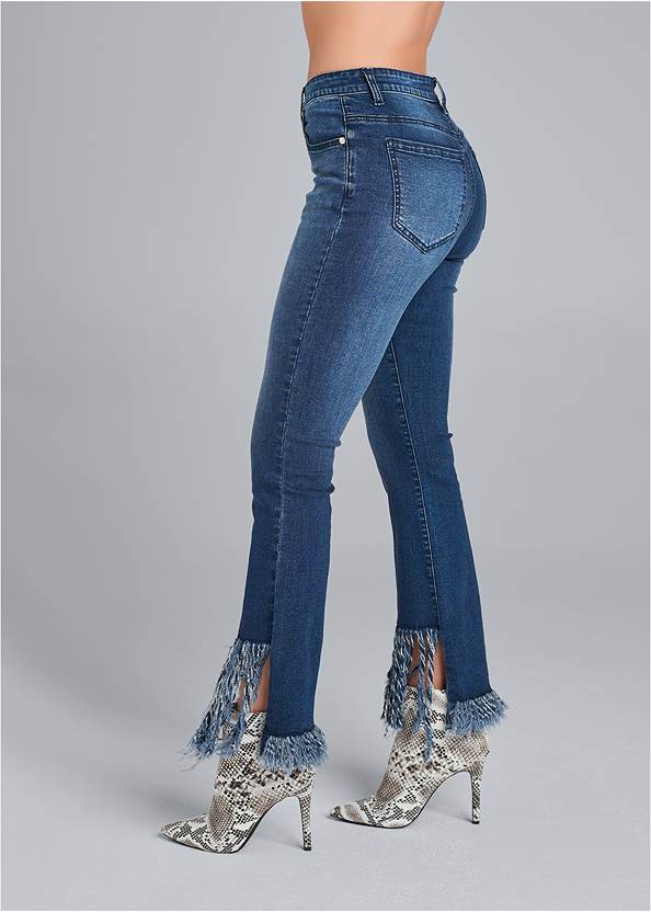 Alternate View Frayed Hem Jeans