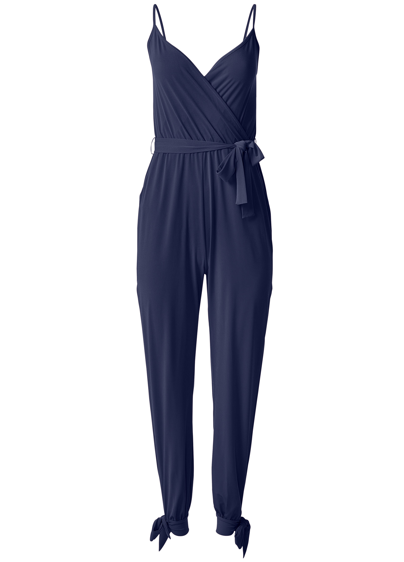 SLIT LEG CASUAL JUMPSUIT in Navy | VENUS