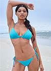 Front View Sports Illustrated Swim™ Double Strap Triangle Top