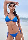 Front View Sports Illustrated Swim™ Tie Side String Bottom