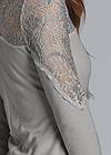 Detail back view Lace Sleeve Lace-Up Top