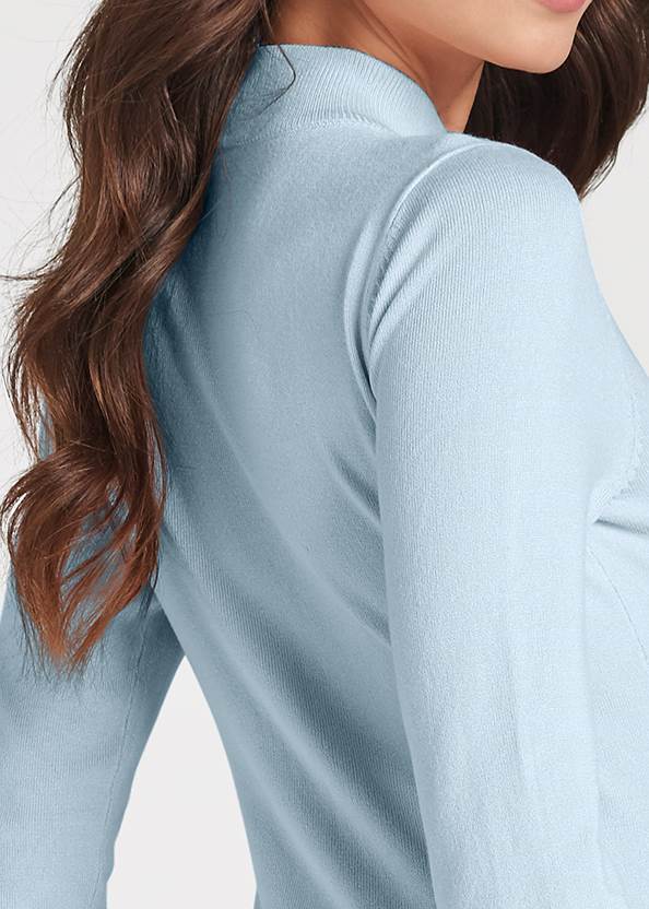 Detail back view Cut Out Ring Detail Sweater