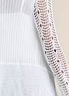 Detail back view Crochet Sleeve Duster