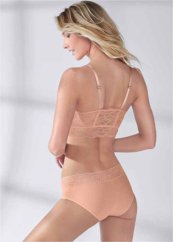 Cropped back view Pearl By Venus® Lace Bralette